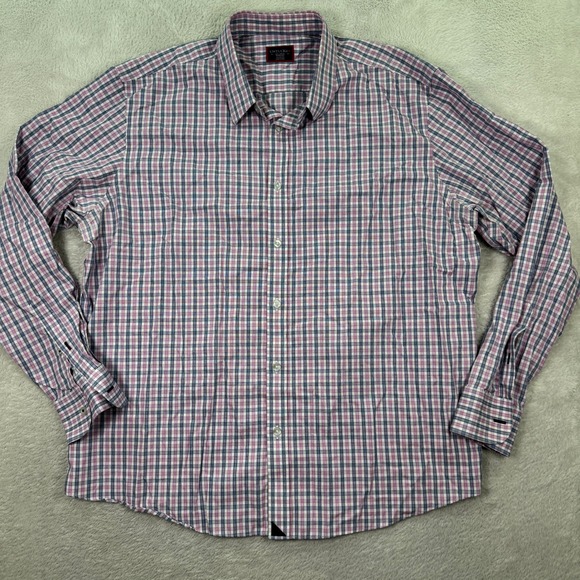 UNTUCKit Other - UNTUCKit Mens 2XL Dolcetto WF Pink Plaid Long Sleeve Button Down Shirt Casual